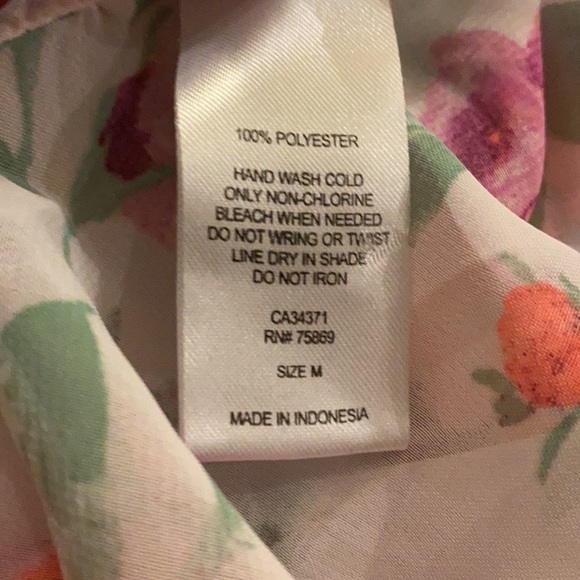 Betsey Johnson Sheer Floral Swimwear Cover-Up - Picture 6 of 7